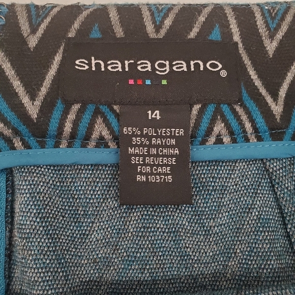 Sharagano Prism Detail Fitted  Skirt - Picture 8 of 10